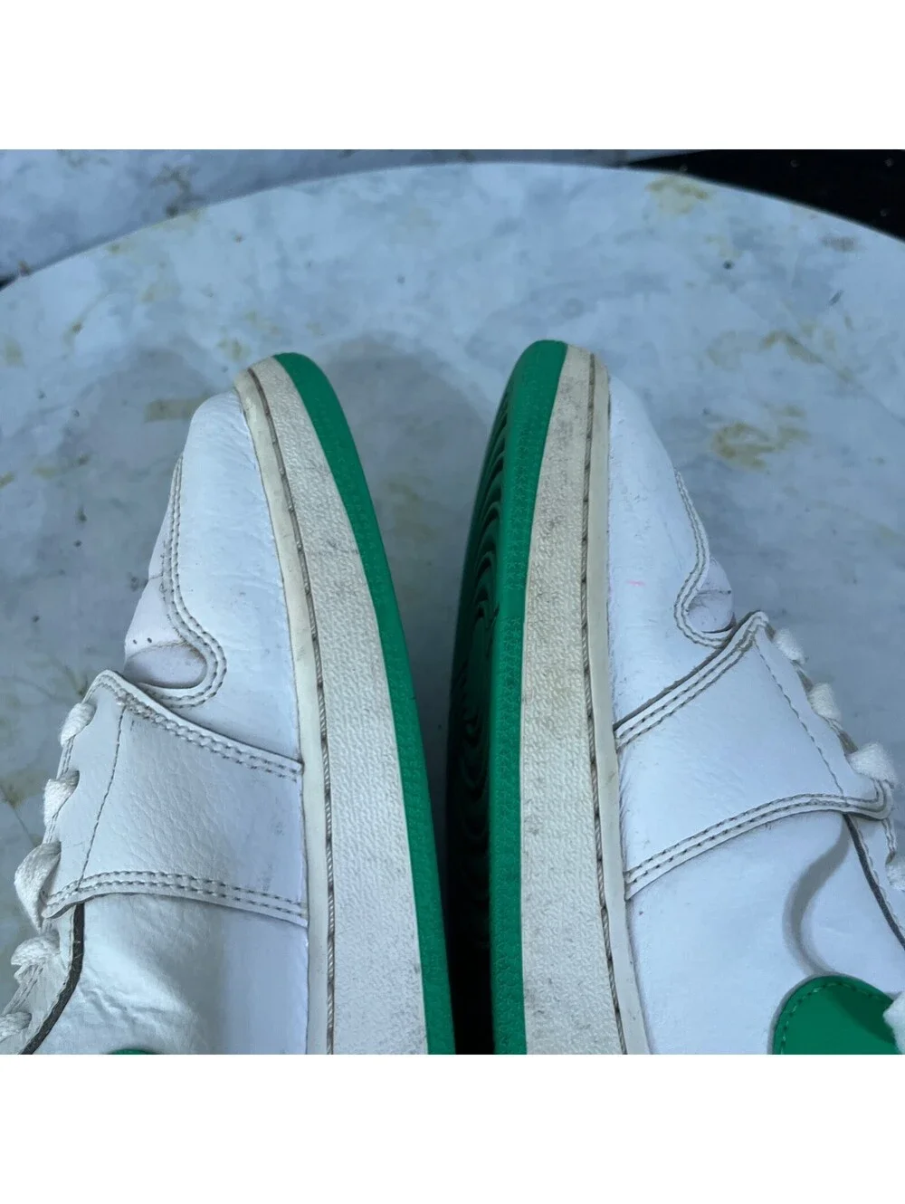 Jordan 1 High Easter Men's Size 9 Shoes White Green Athletic Trainer Sneakers